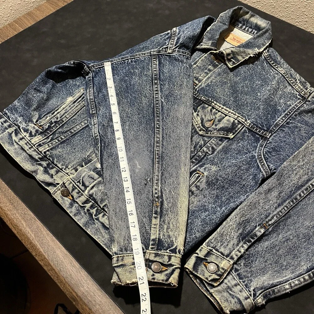 Vintage Levi's Acid Wash Jacket Type III USA Made 80s Levi Ramones the Strokes